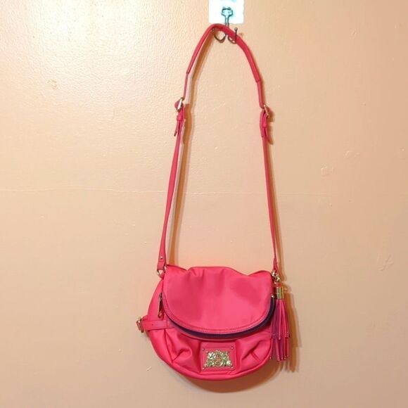 Juicy Couture Hot Pink (mini diaper bag?) Nylon Bag